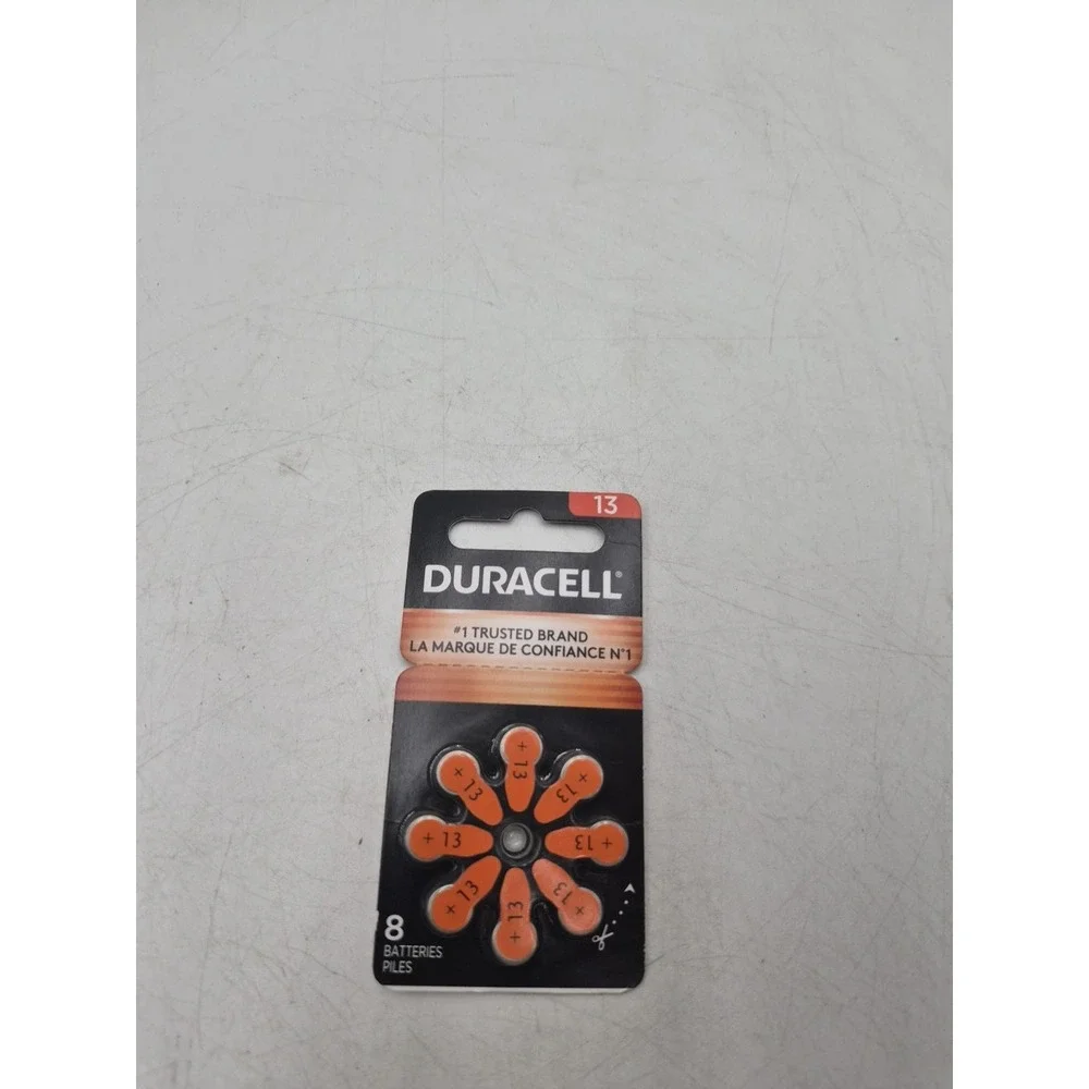 Duracell Hearing Aid Batteries Size 13 Exp 2028 New 8 Pack